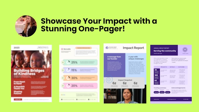 Gig Preview - Create an impact snapshot of your business