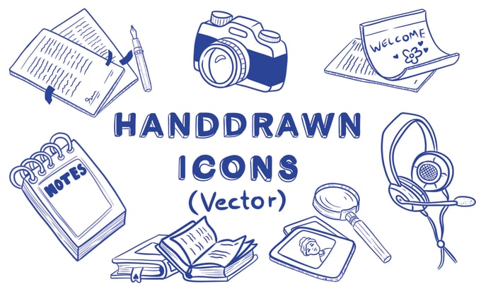 Gig Preview - Design unique handdrawn vector icons and illustrations