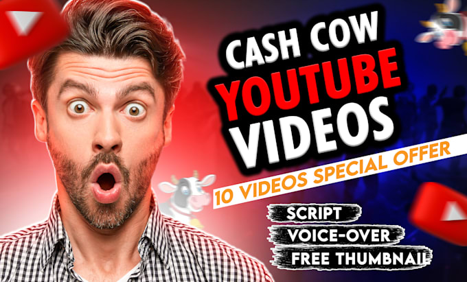 Gig Preview - Make top 10 faceless cash cow videos, youtube automation, cash cow channel