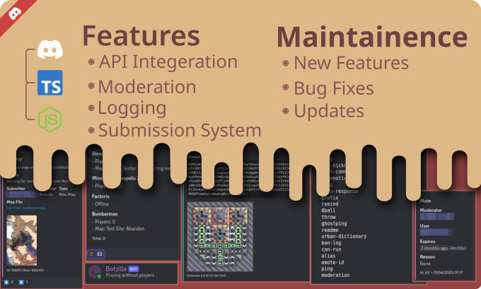 Gig Preview - Create or fix an economy, music, ai, automation discord bot