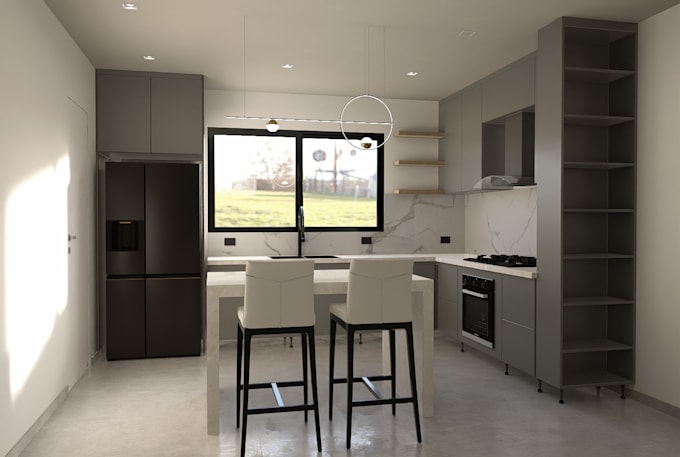 Gig Preview - Design your functional and stylish kitchen