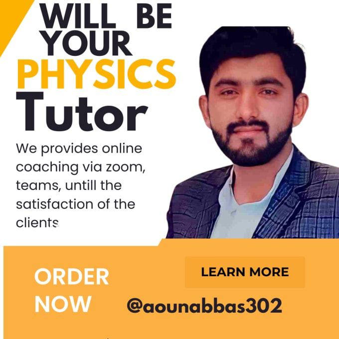 Gig Preview - Be your online college physics tutor