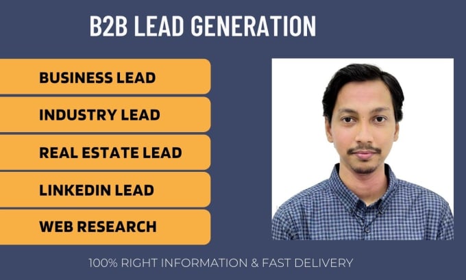 Gig Preview - Do b2b lead generation for potential sales