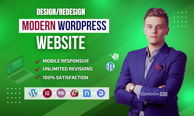 Gig Preview - Create modern responsive wordpress website using nicepage