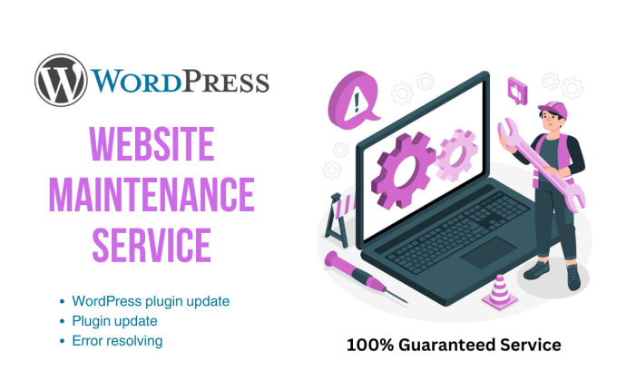 Gig Preview - Do monthly wordpress website maintenance