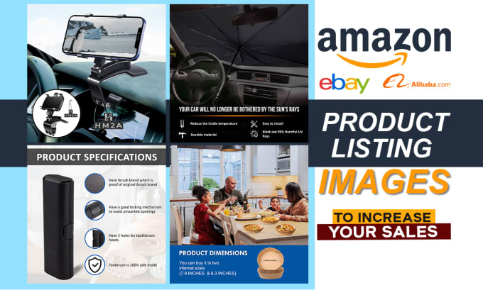 Gig Preview - Design stunning amazon product listing images