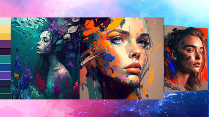 Gig Preview - Design futuristic ai original art, ai portraits, ai images with midjourney v6