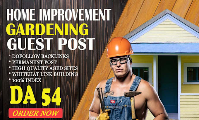 Bestseller - publish a guest post on high quality home improvement site