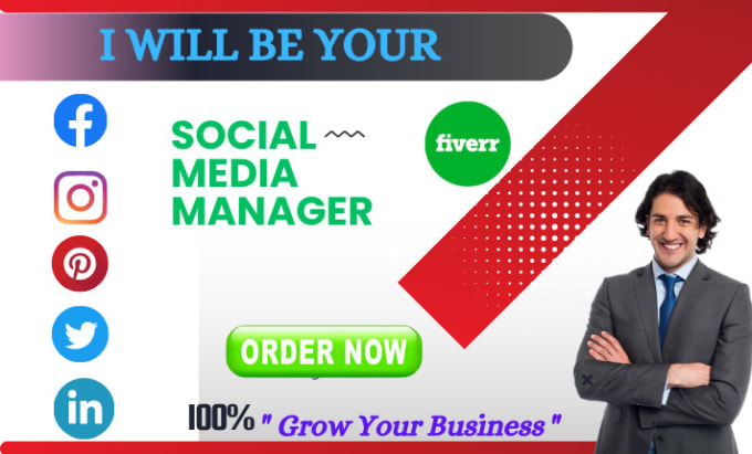 Gig Preview - Be your social media manager, social media marketing