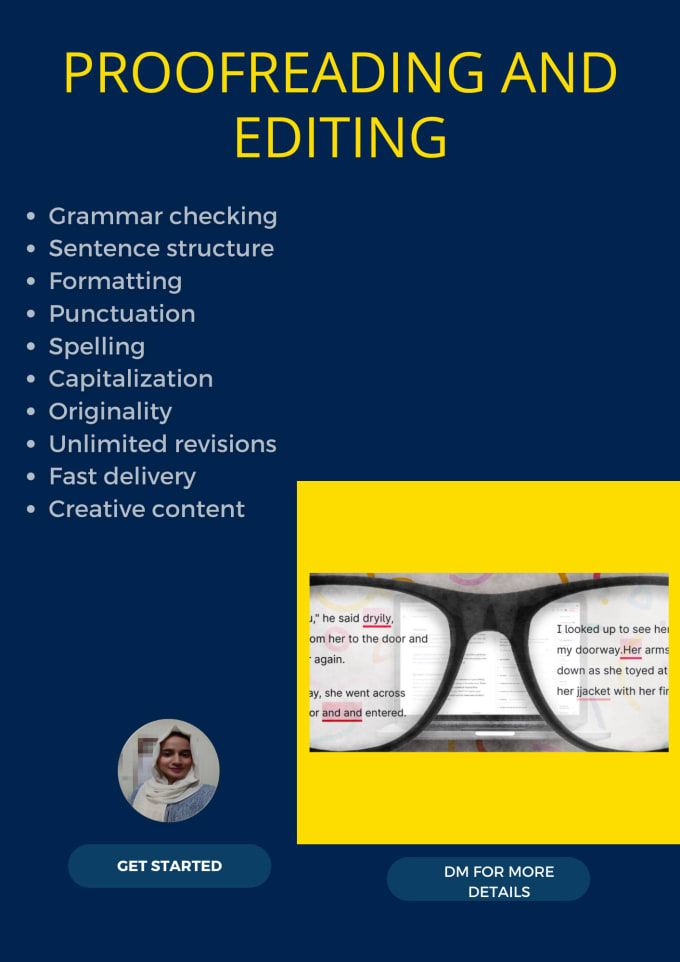 Gig Preview - Proofread, revise and edit your english documents