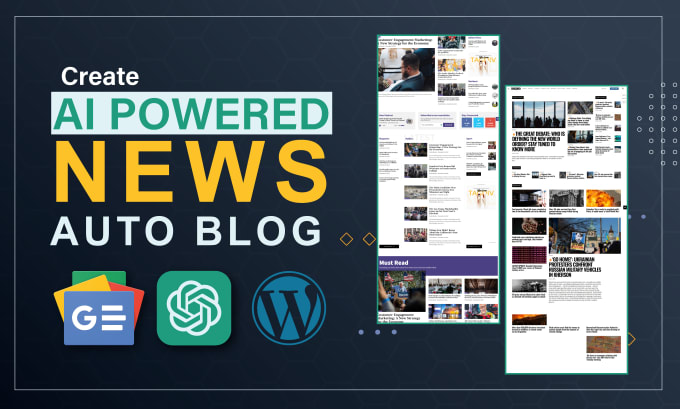 Gig Preview - Make ai powered wordpress news autoblog