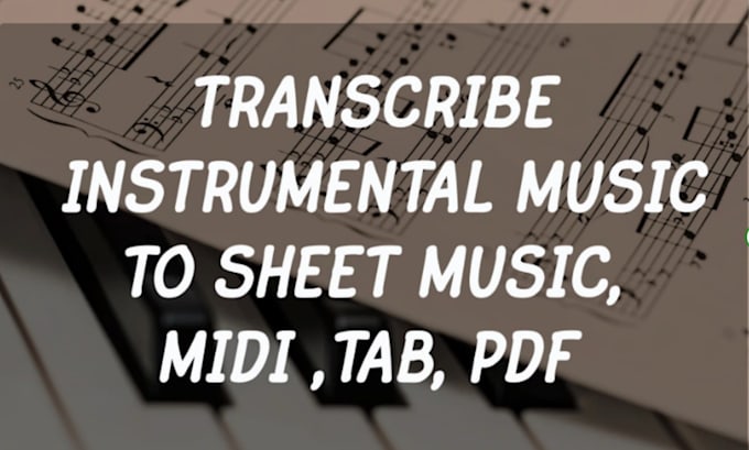 Gig Preview - Transcribe songs to sheet music, guitar pro, midi, and tabs