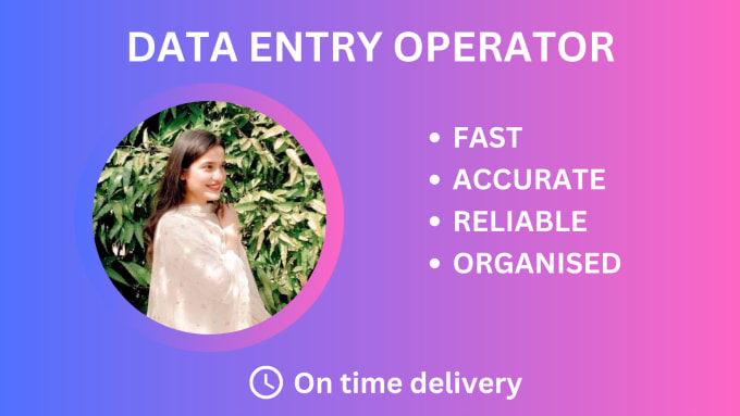 Bestseller - be your data entry operator for day to day task