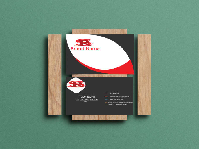 Gig Preview - Custom professional elegant unique modern company brand identity business card