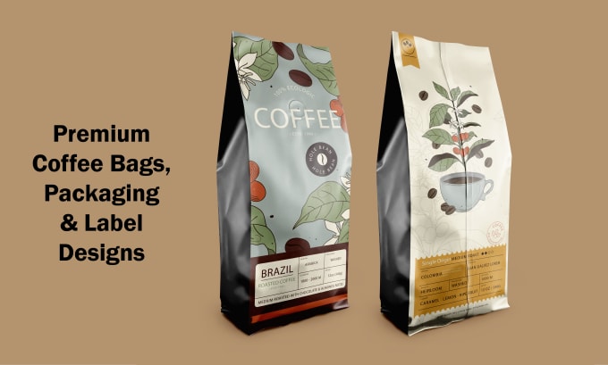 Gig Preview - Design coffee bag, coffee label and coffee packaging designs