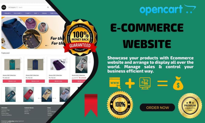 Gig Preview - Create an opencart ecommerce store website for you