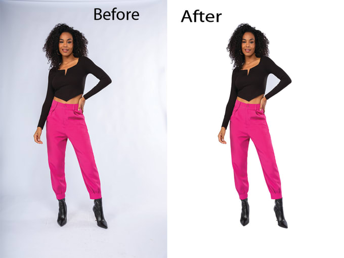 Gig Preview - Photo editing background removal, white or transparent