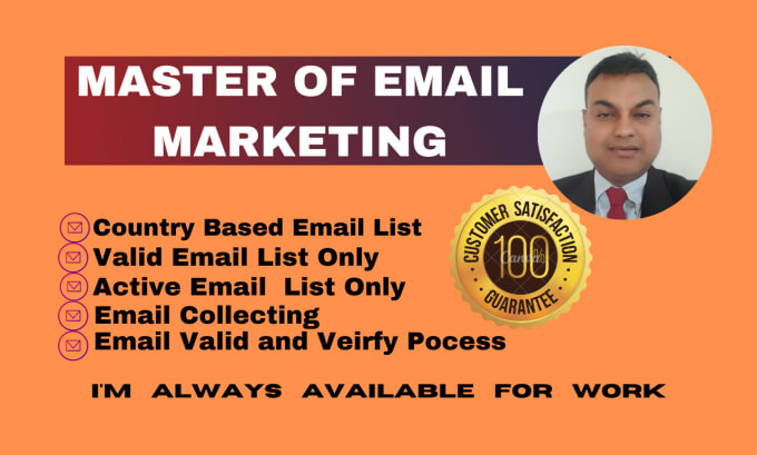 Gig Preview - Hunting valid and active email list