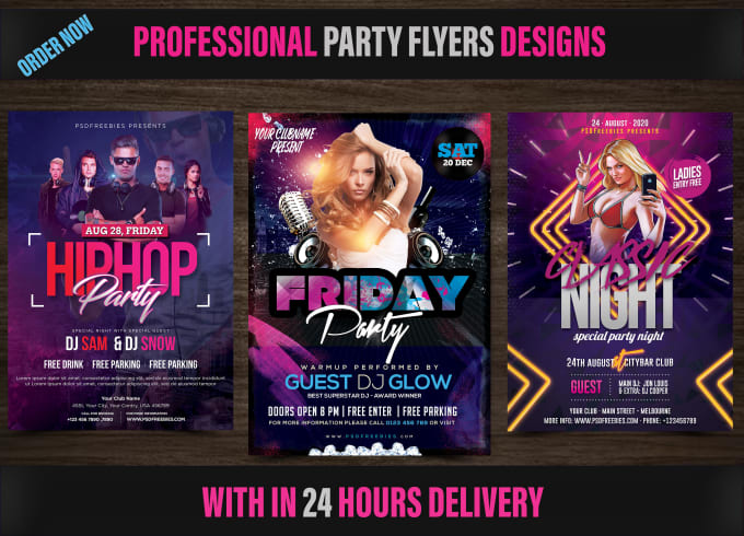 Gig Preview - Design modern party event music night club concert flyer