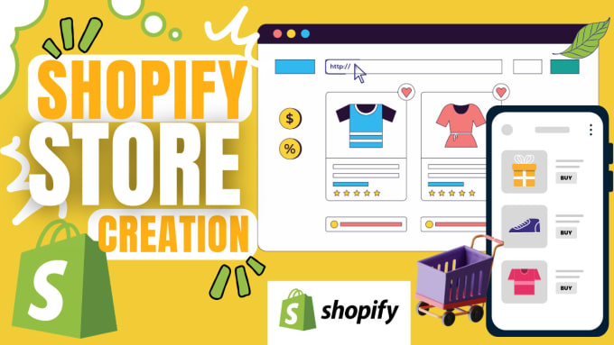 Gig Preview - Build creative shopify dropshipping store and one product store