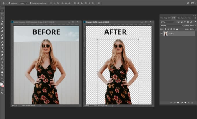 Bestseller - photoshop background removal professionally