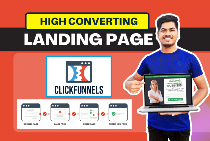 Gig Preview - Do clickfunnels landing page design for high conversion rates