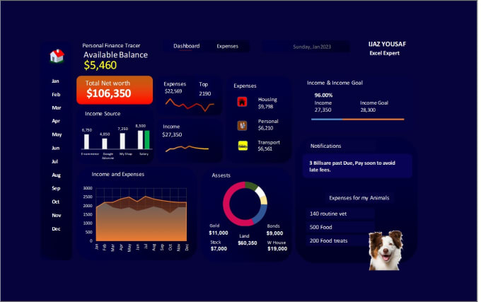 Gig Preview - Create your excel spreadsheet, template and dashboard