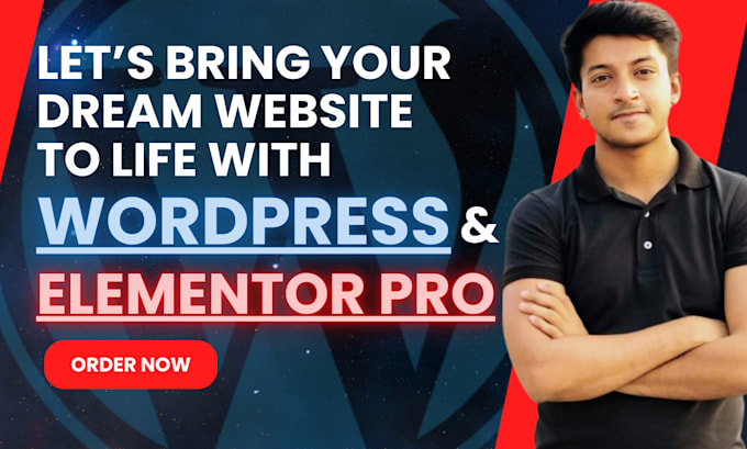 Gig Preview - Create responsive wordpress website using elementor pro