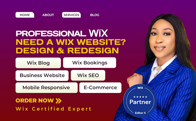 Gig Preview - Wix website redesign wix website design wix website redesign wix studio website