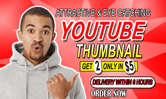 Gig Preview - Design amazing,attractive and eye catching youtube thumbnail for boosting views