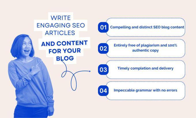 Gig Preview - Write engaging SEO articles and content for your blog