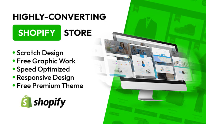 Gig Preview - Setup, organized shopify and highly converting shopify store developer