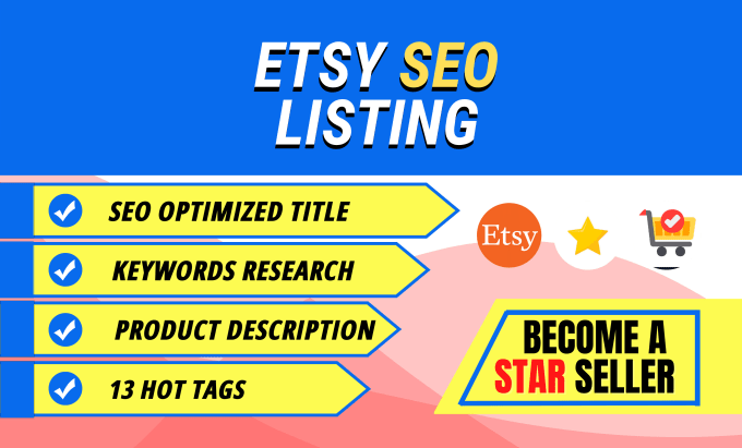 Gig Preview - Do etsy product listing with etsy SEO to boost your etsy shop sales