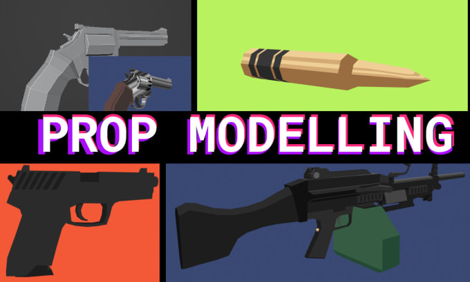 Gig Preview - Make lowpoly prop models