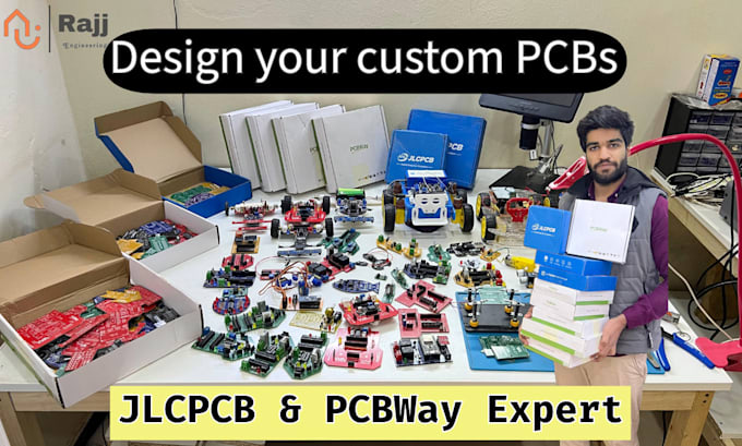 Gig Preview - Design and fabrication ready pcb services jlcpcb  or pcbway