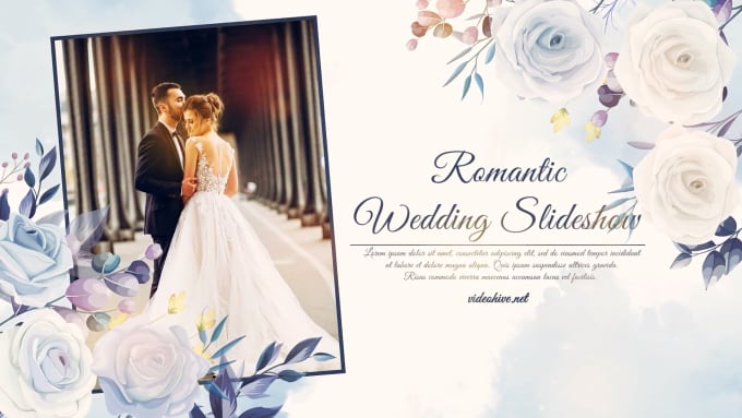 Gig Preview - Create a romantic wedding slideshow