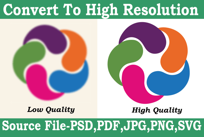 Gig Preview - Convert your low resolution logo and image into high resolution