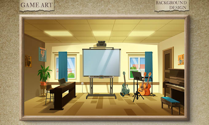 Gig Preview - Design 2d game concept art background