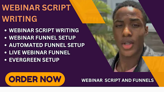 Gig Preview - Webinar script writing and funnel setup