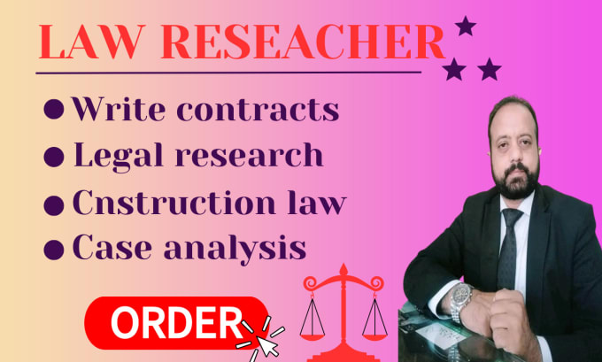 Gig Preview - Write contracts, legal research, construction law and case analysis