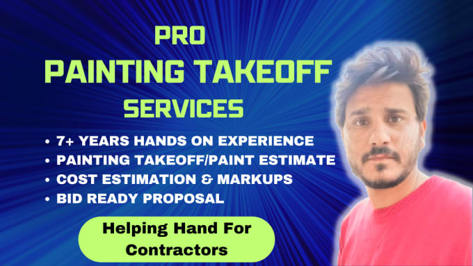 Gig Preview - Do paint takeoff, wall covering takeoff with cost estimation