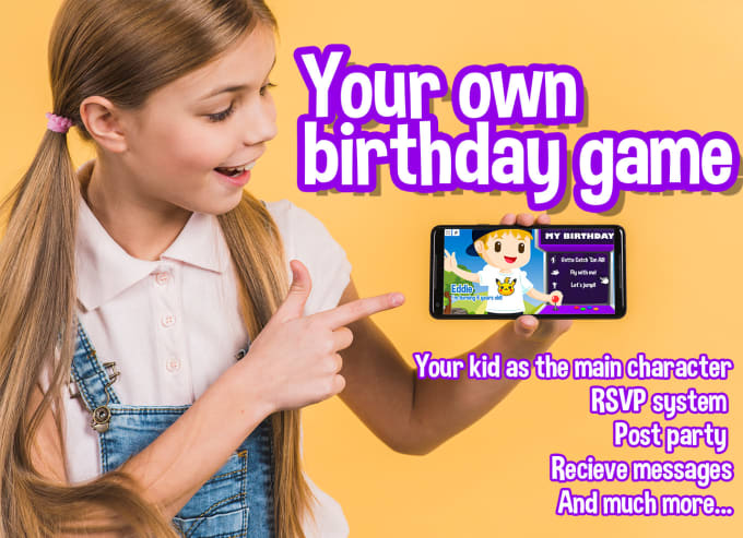 Gig Preview - Create personalized games for kids birthdays or weddings