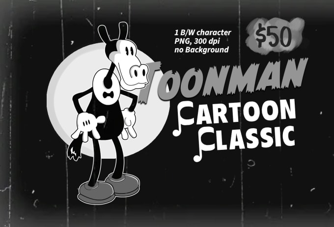 Gig Preview - Create retro cartoon classic characters style