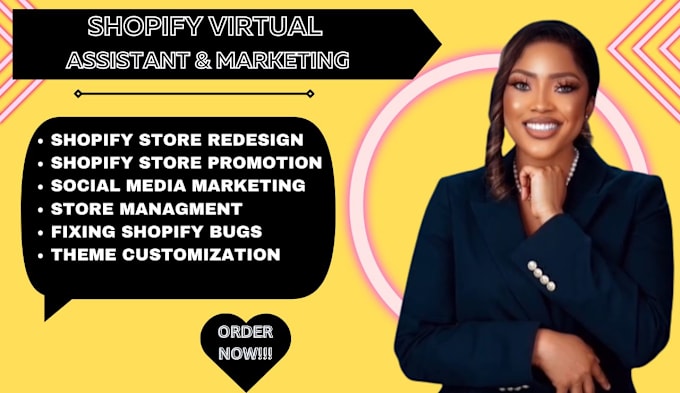 Gig Preview - Be your shopify dropshipping virtual assistant and shopify store manager