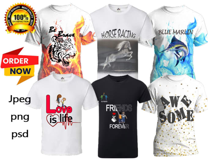 Gig Preview - Create attractive and creative graphic t shirt design