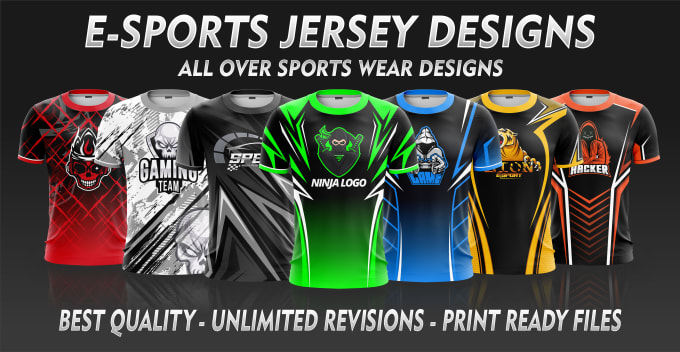 E-sports Jersey Design Green and Black Sublimation in 2023