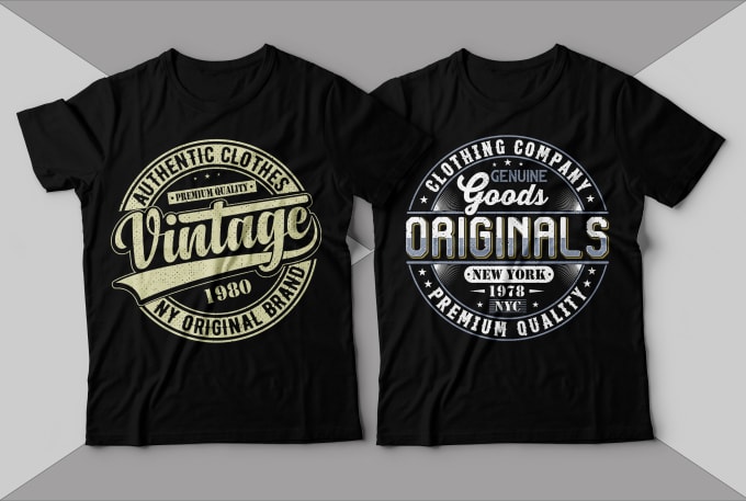 Gig Preview - Awesome custom t shirt logo design for your company or pod business