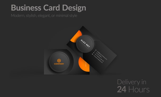 Gig Preview - Design modern, stylish, or minimal style business card