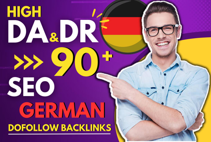 Gig Preview - Do link building with high da site authority german dofollow seo backlink