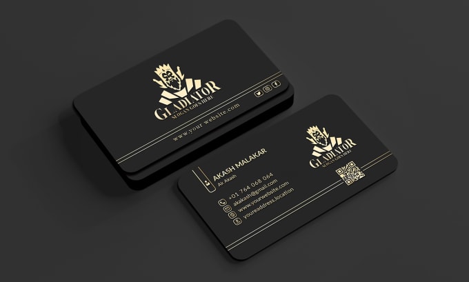 Gig Preview - Do brand luxury minimalist business card and business  logo design